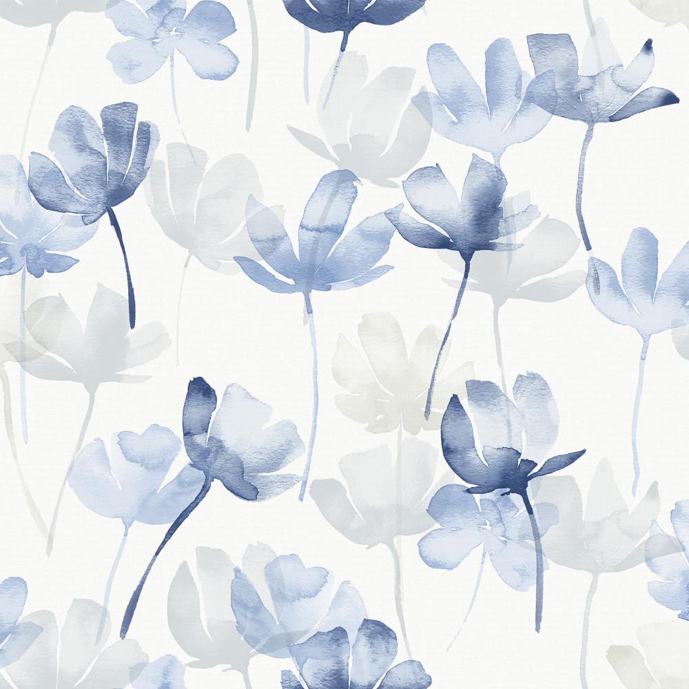 White And Blue Floral Wallpapers