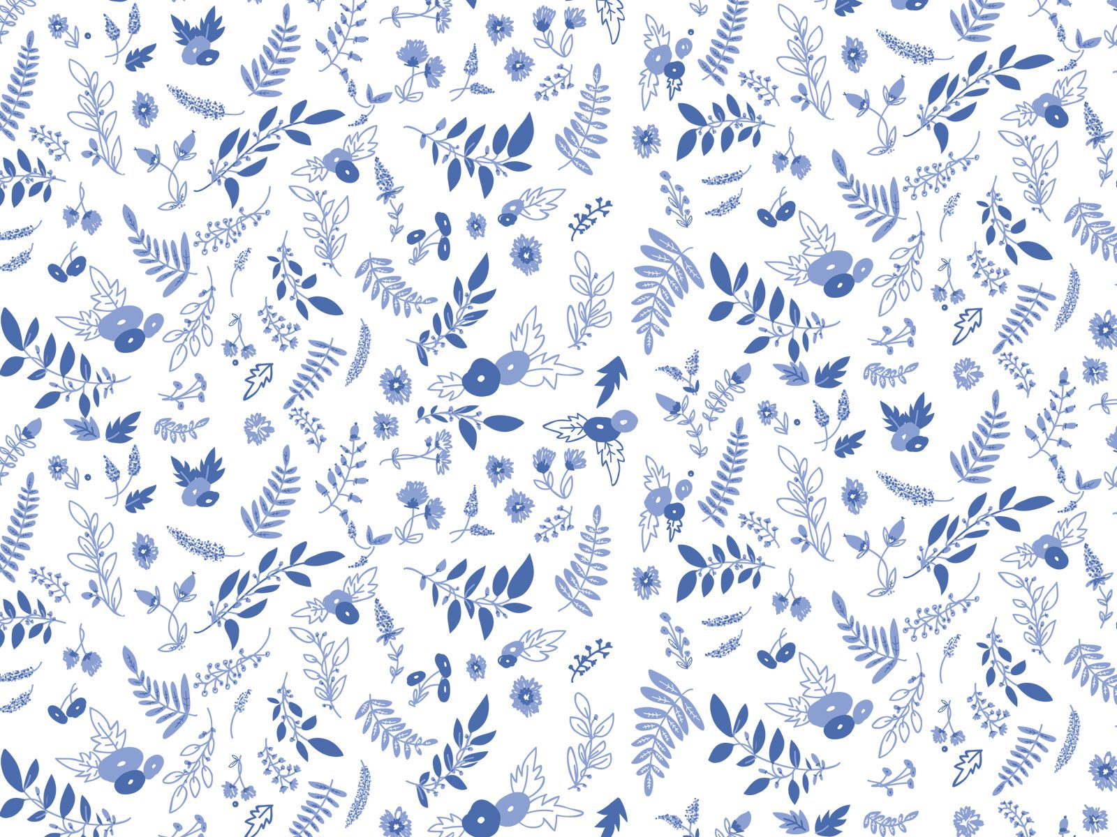 White And Blue Pattern Wallpapers