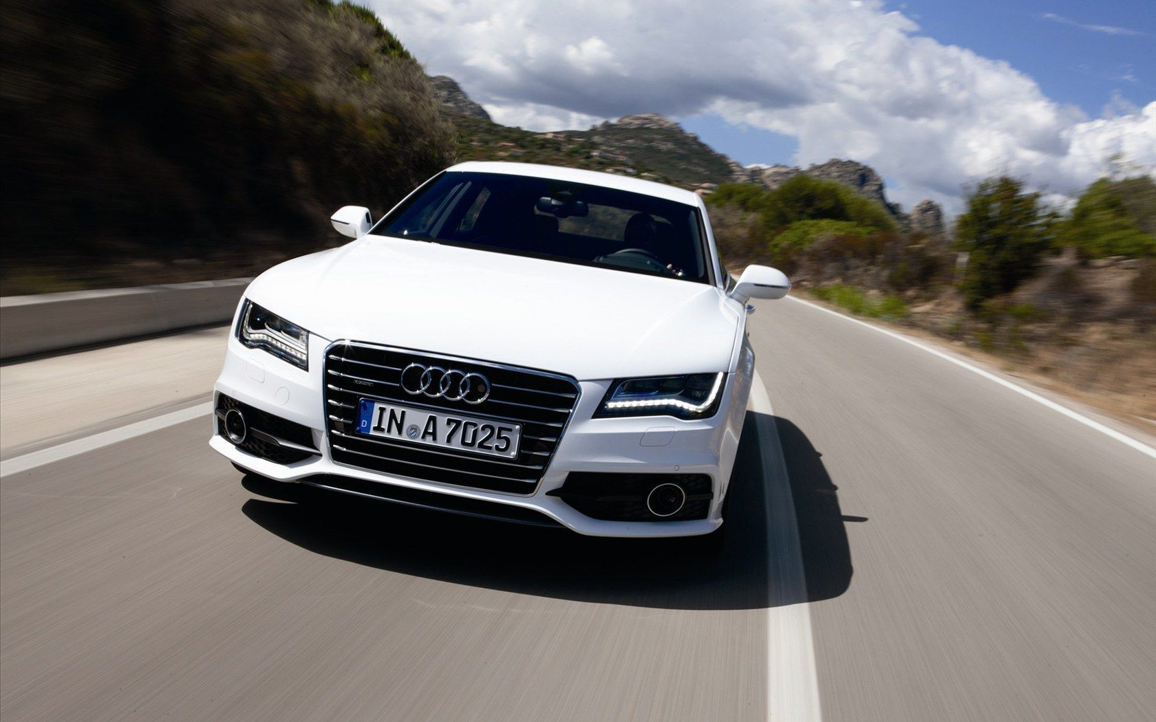 White Audi A7 Wallpapers