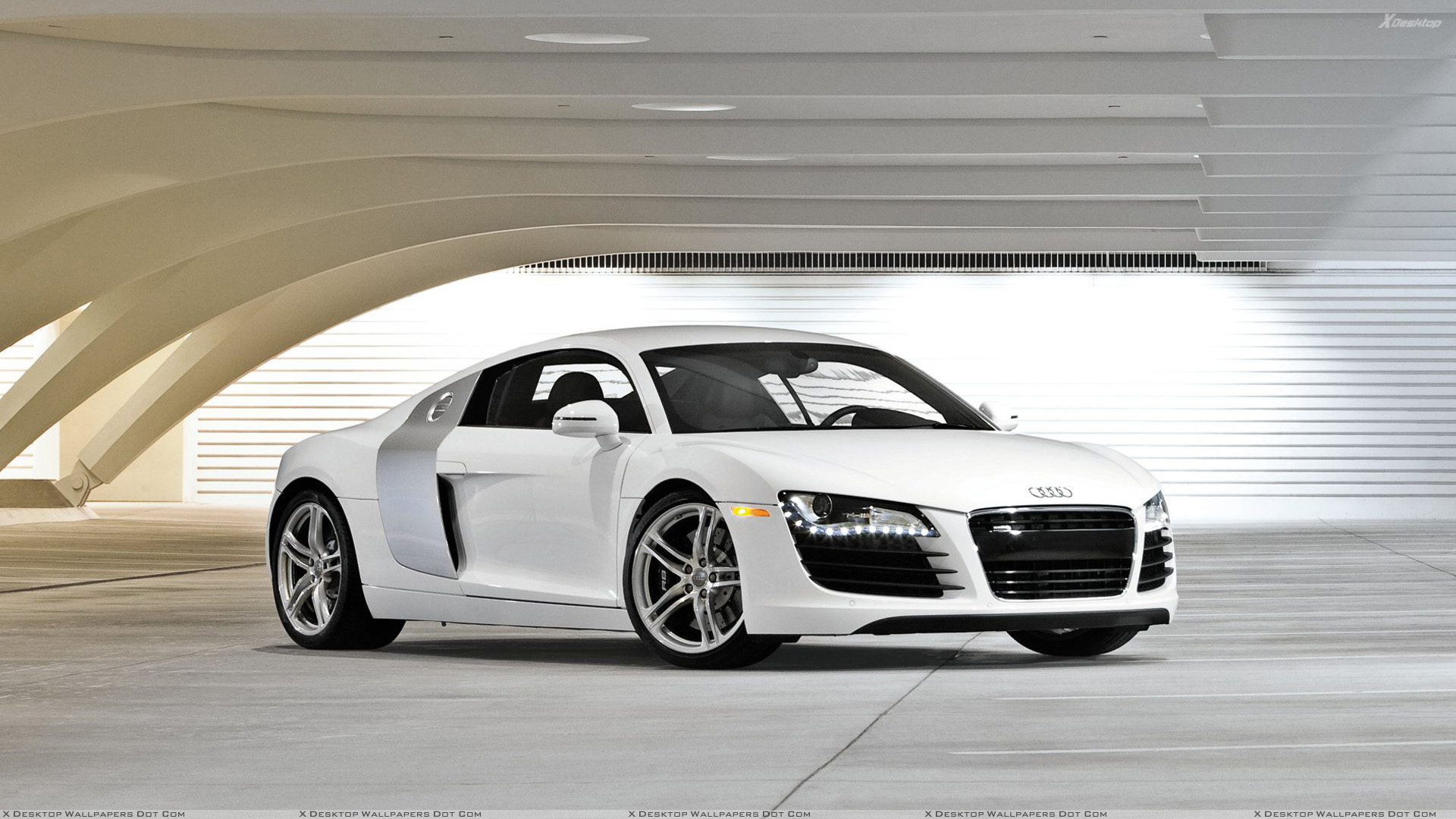 White Audi R8 Wallpapers