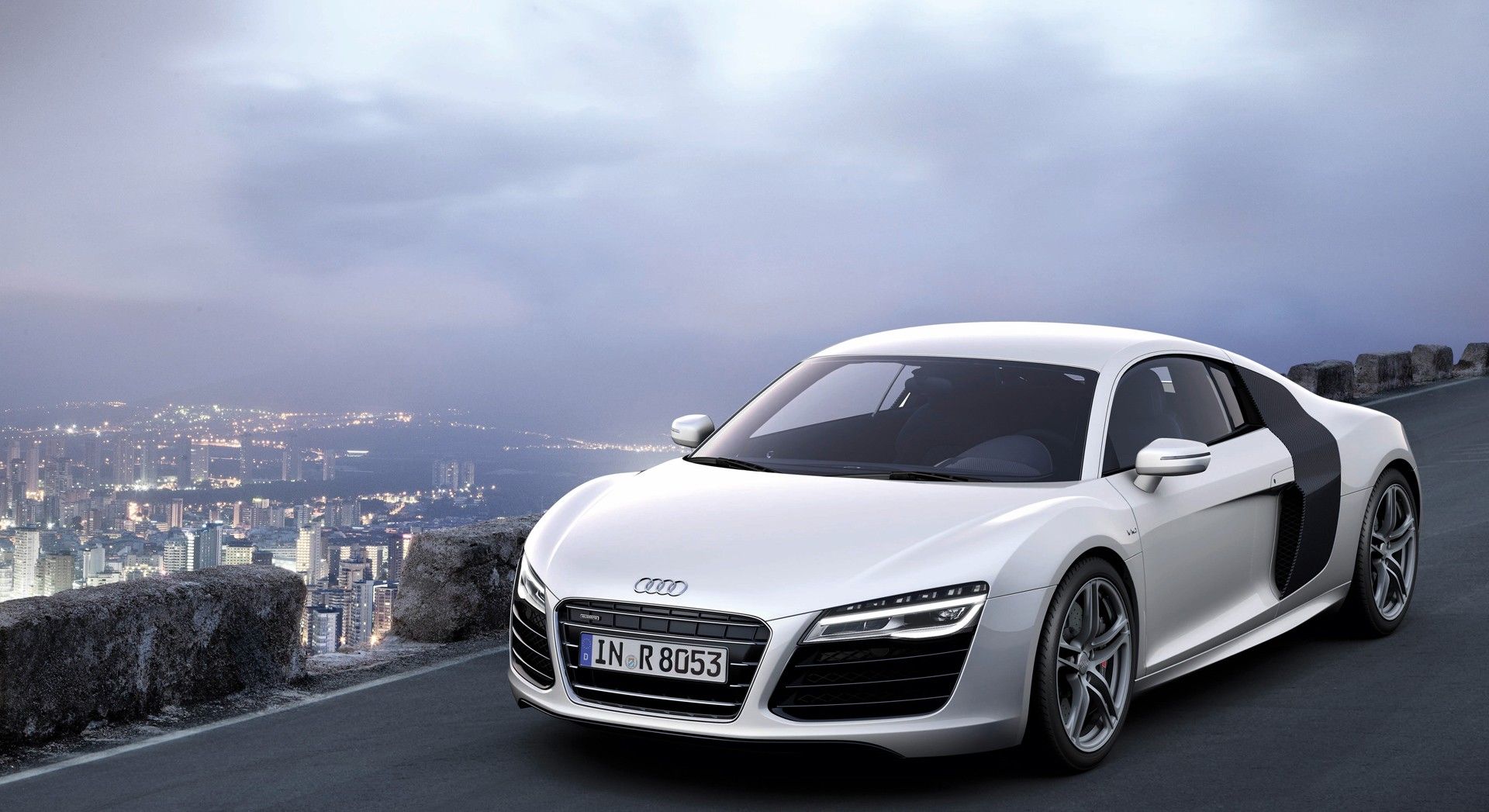 White Audi R8 Wallpapers