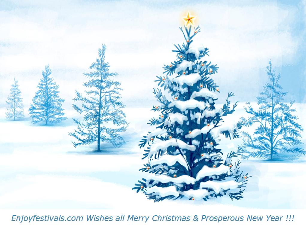 White Christmas Tree Wallpapers