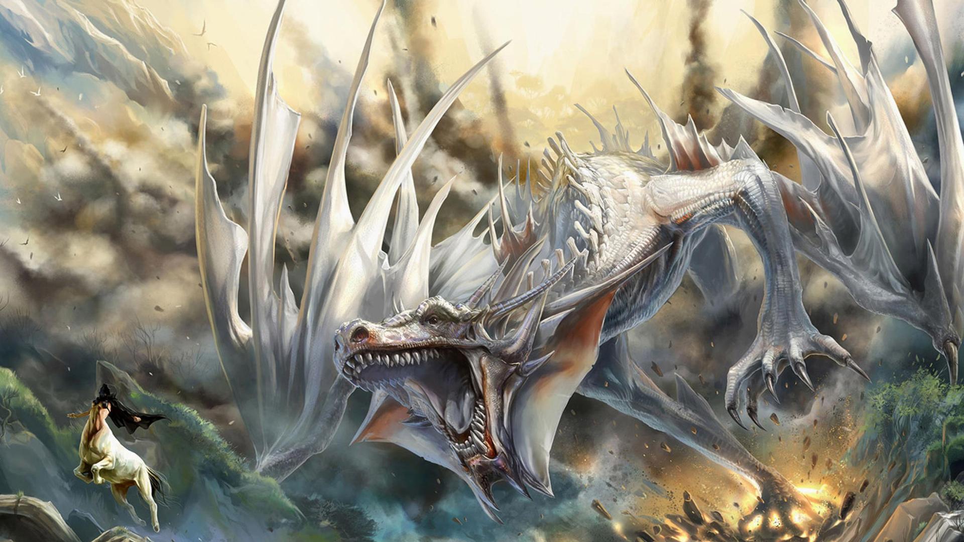 White Dragons Wallpapers