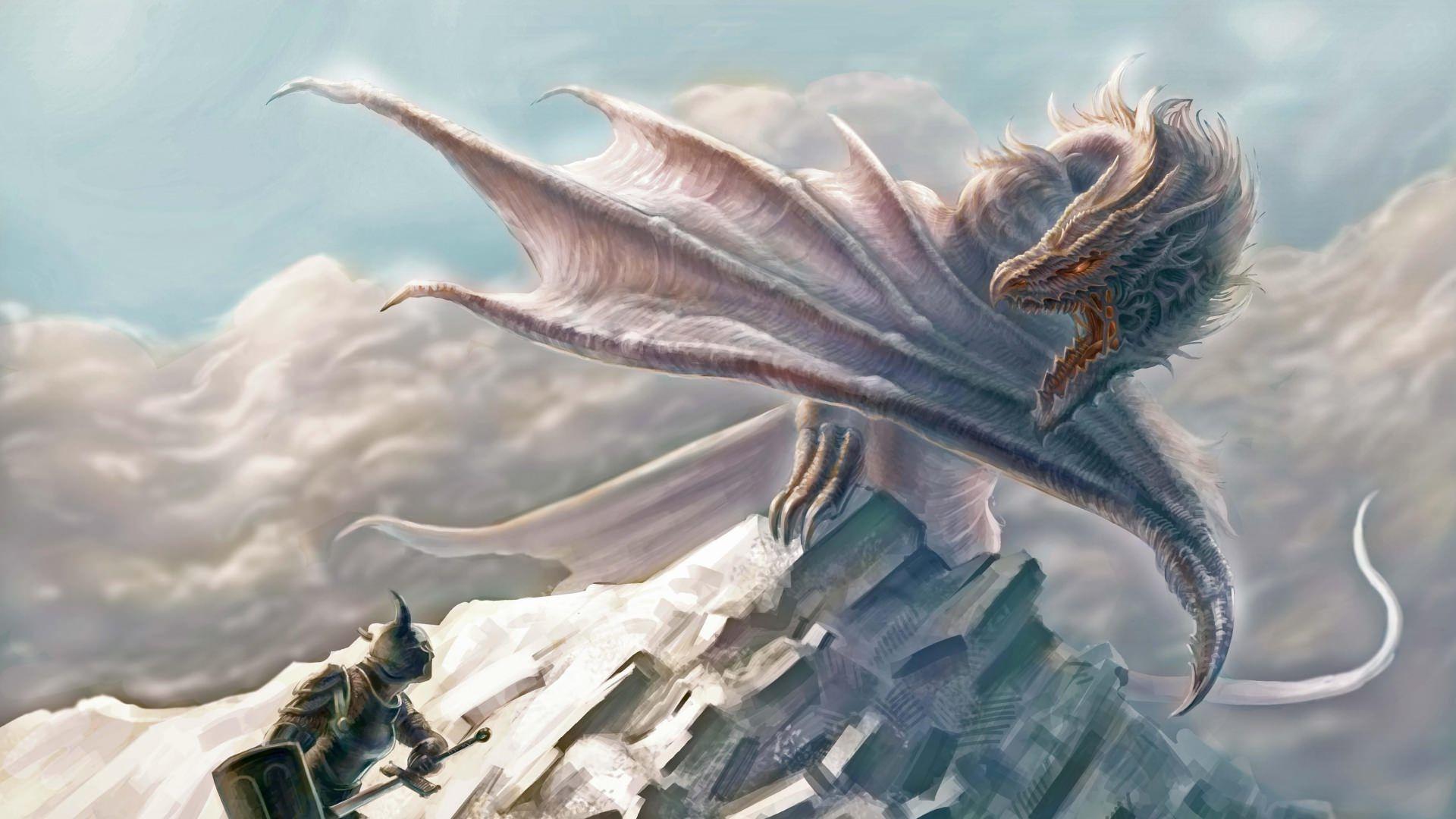 White Dragons Wallpapers