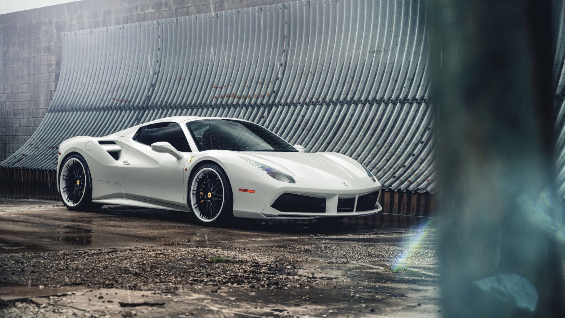 White Ferrari Car Wallpapers