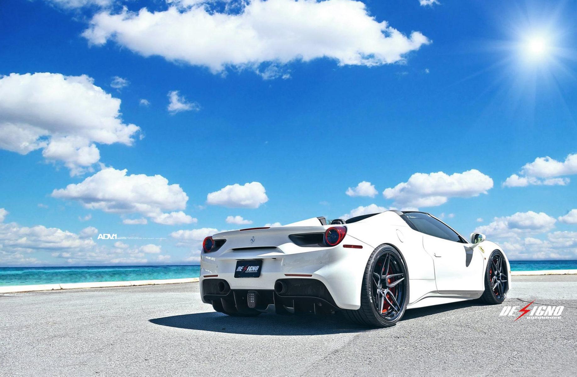 White Ferrari Car Wallpapers