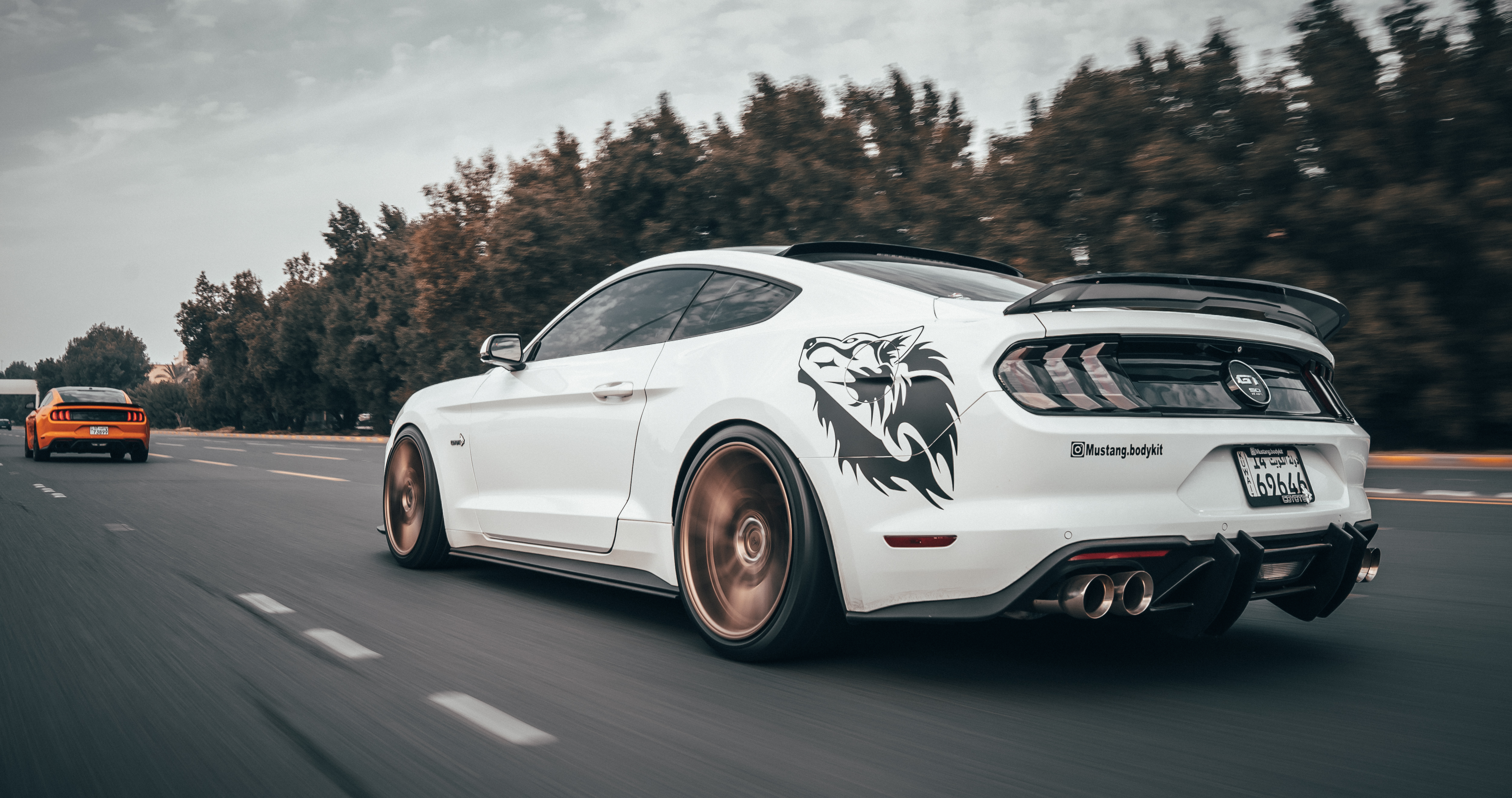 White Gt Mustang Wallpapers