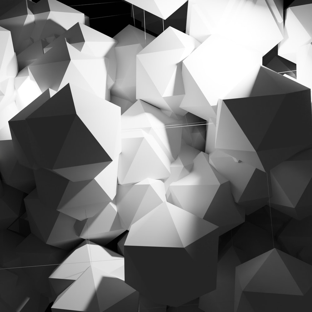 White Polygon Wallpapers