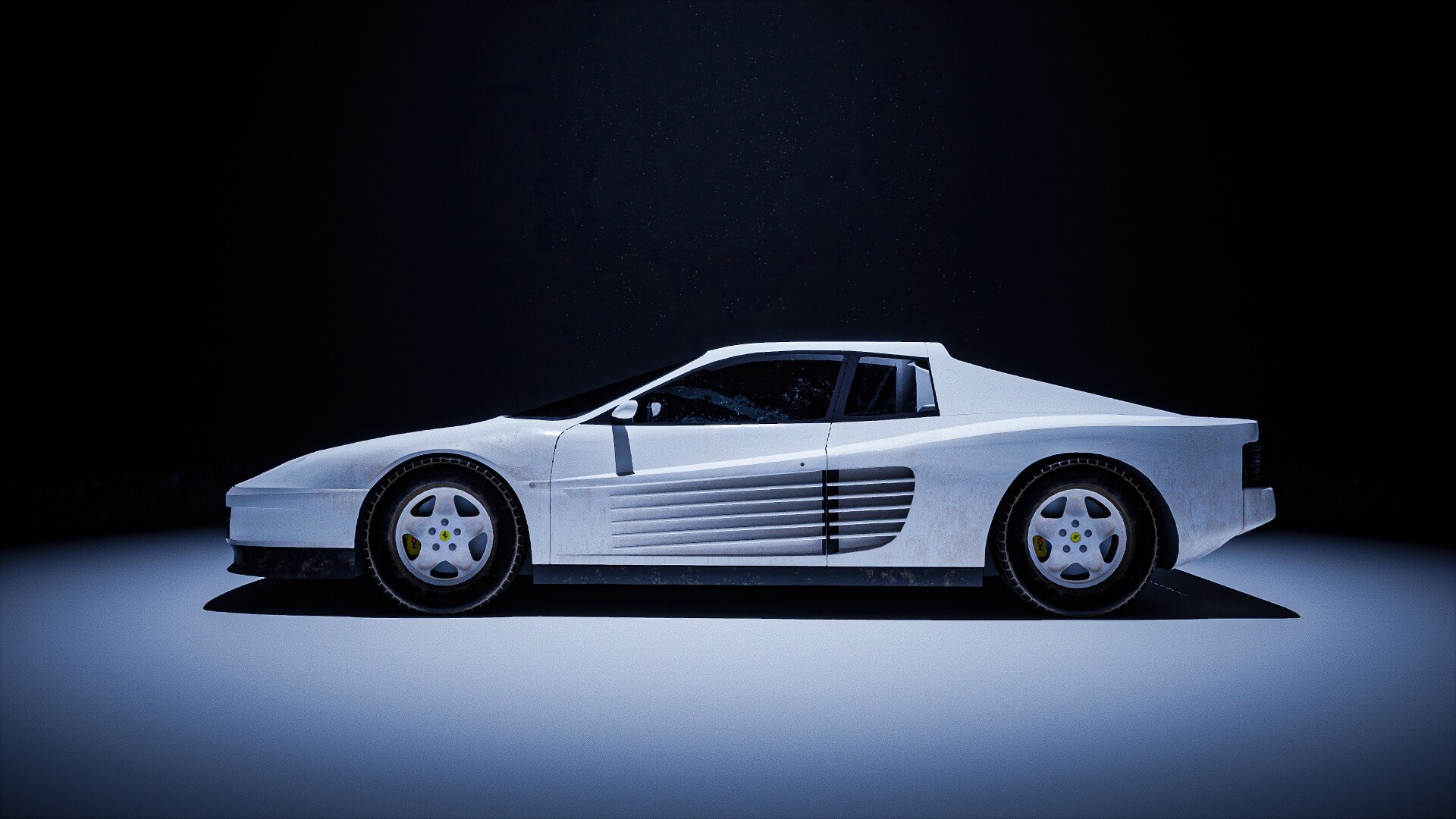 White Testarossa Wallpapers