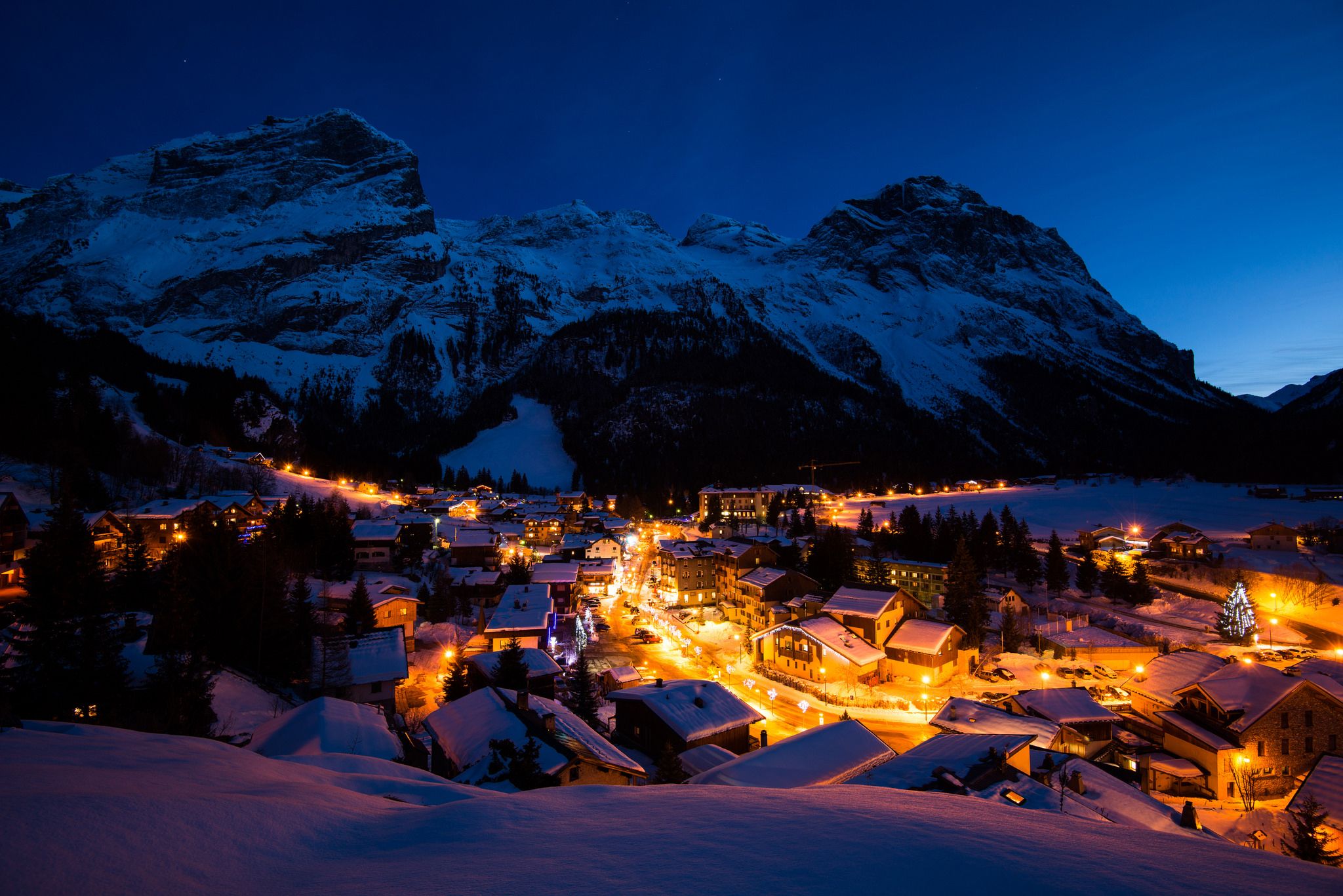 Widescreen Winter Night Wallpapers