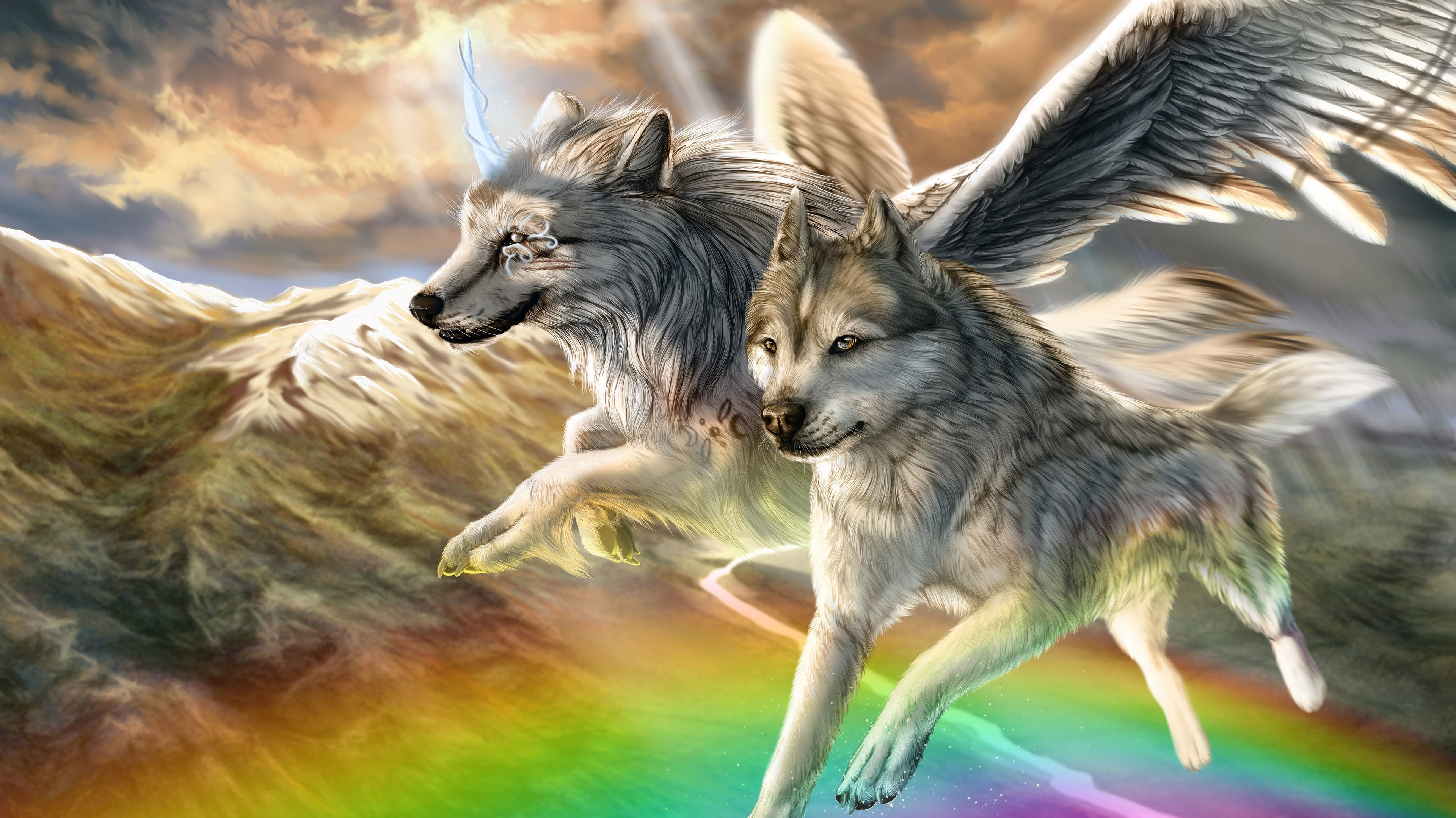 Winged Wolf Wallpapers