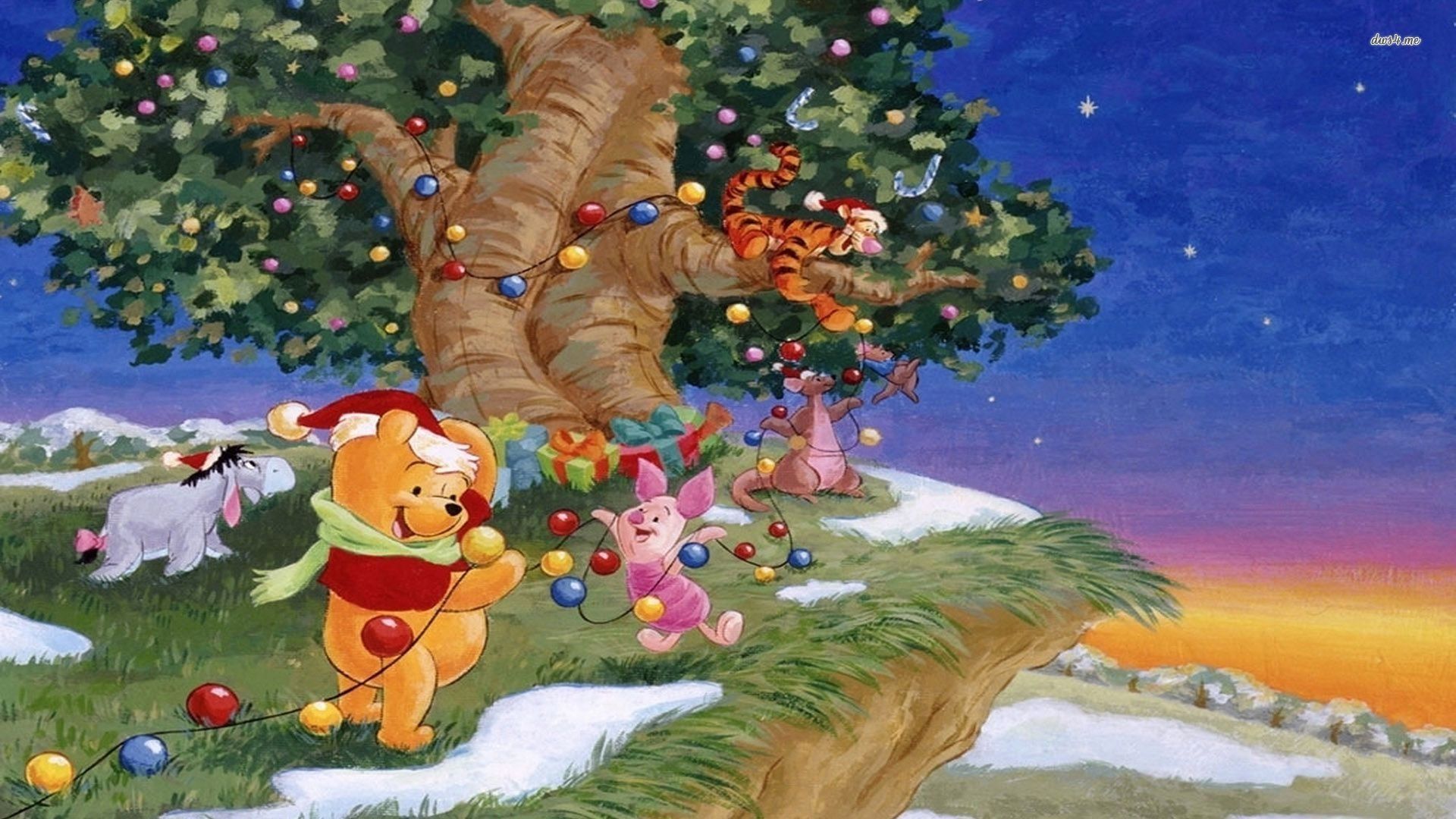 Winnie The Pooh Christmas Wallpapers