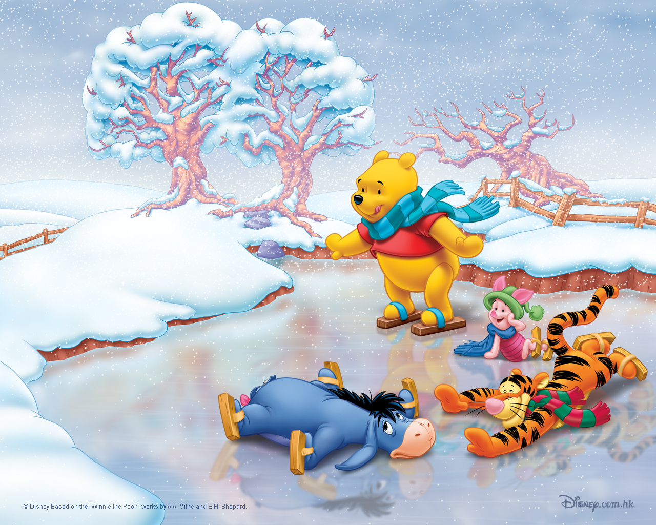 Winnie The Pooh Christmas Wallpapers