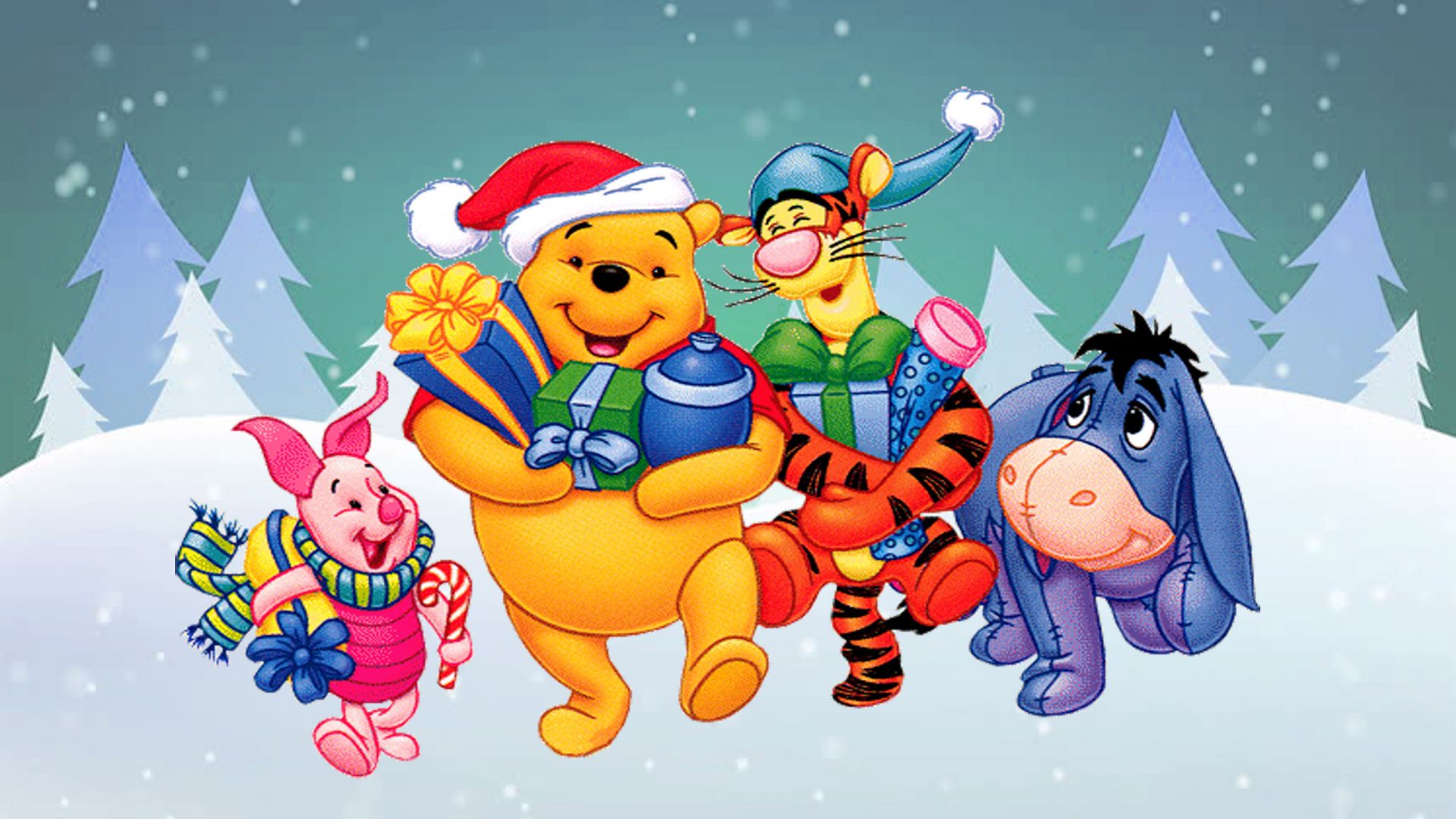 Winnie The Pooh Christmas Wallpapers