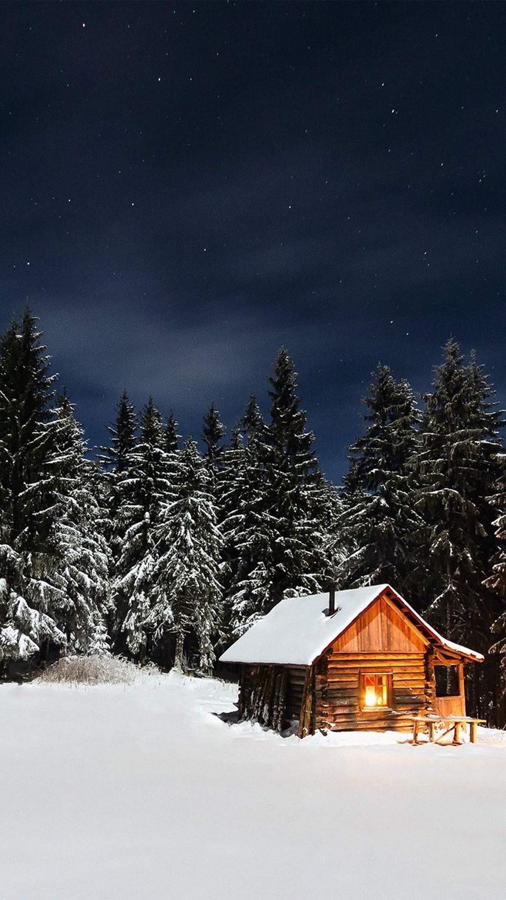 Winter Cabin Wallpapers