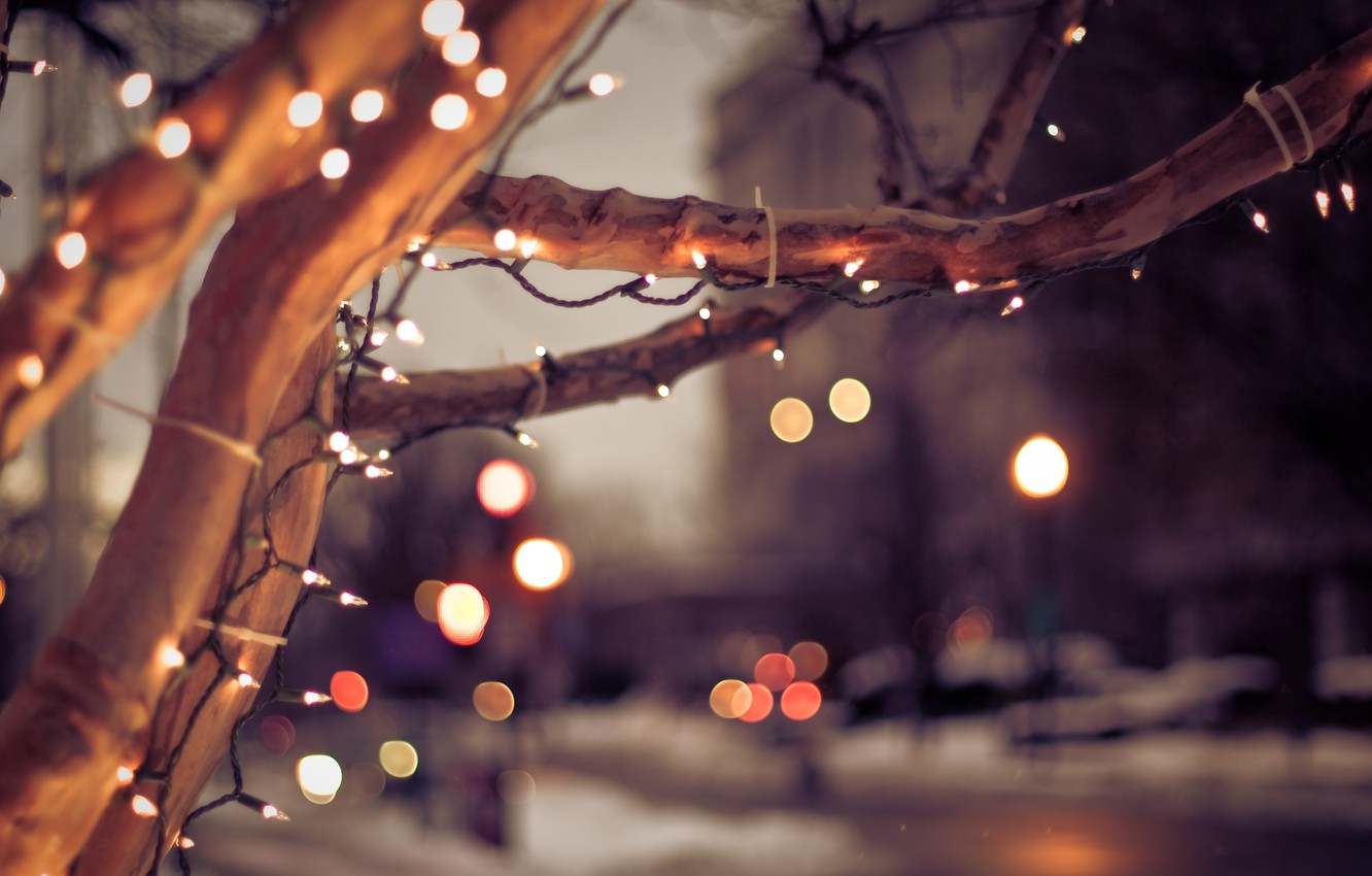 Winter City Lights Wallpapers