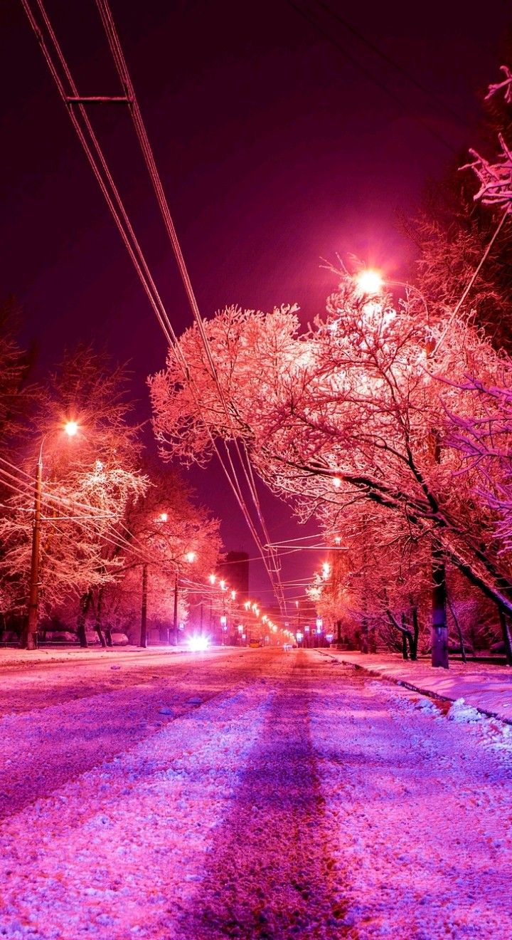 Winter City Lights Wallpapers