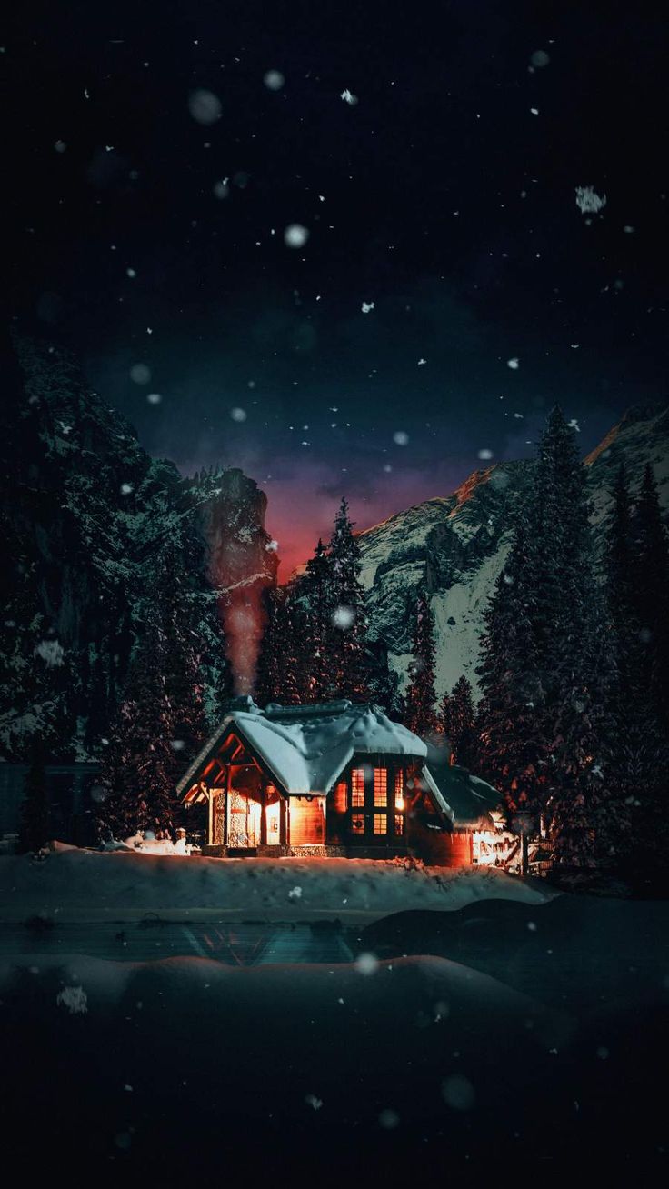 Winter Cottage Wallpapers