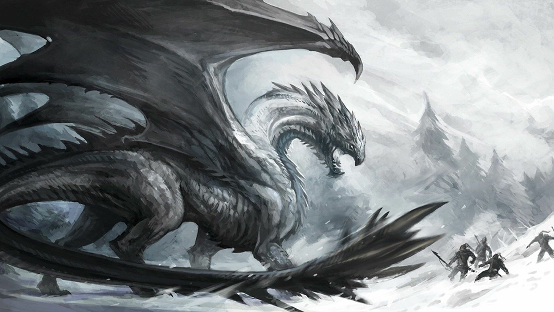 Winter Dragon Wallpapers