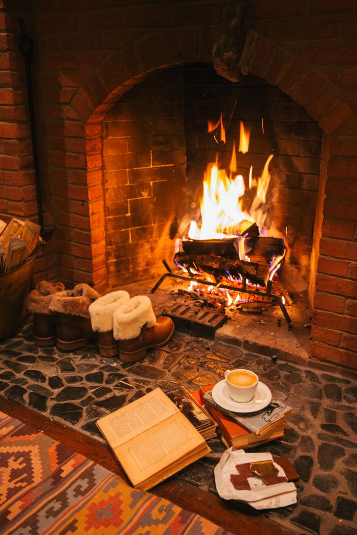 Winter Fireplace Wallpapers