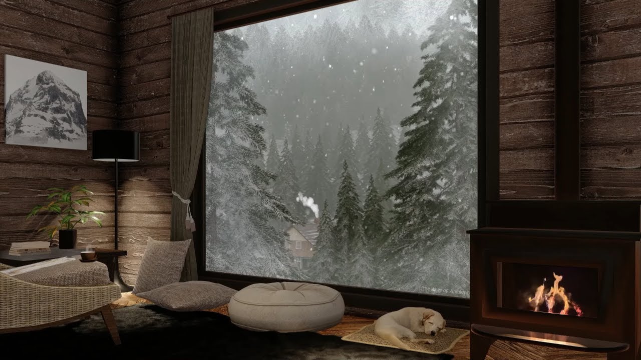 Winter Fireplace Wallpapers