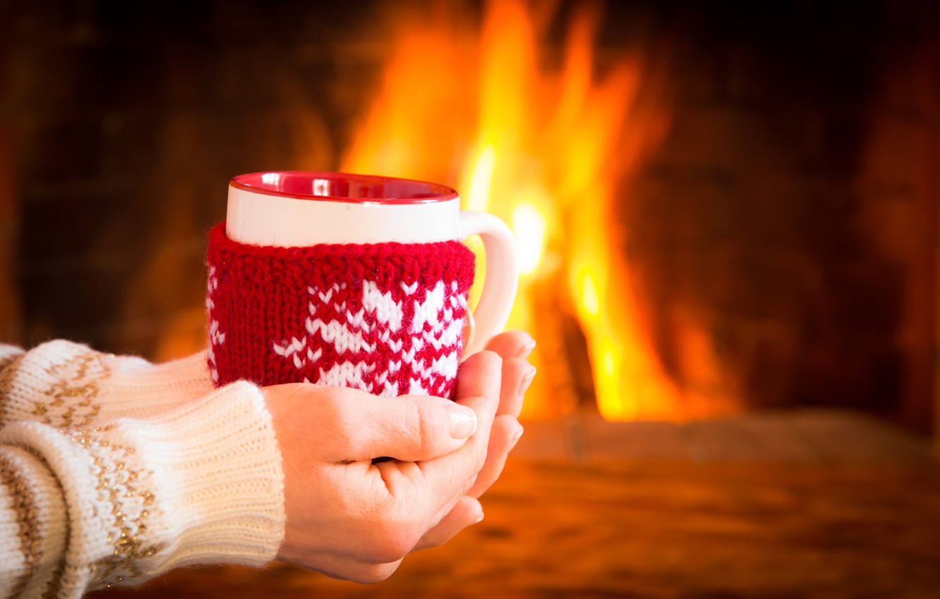 Winter Fireplace Wallpapers