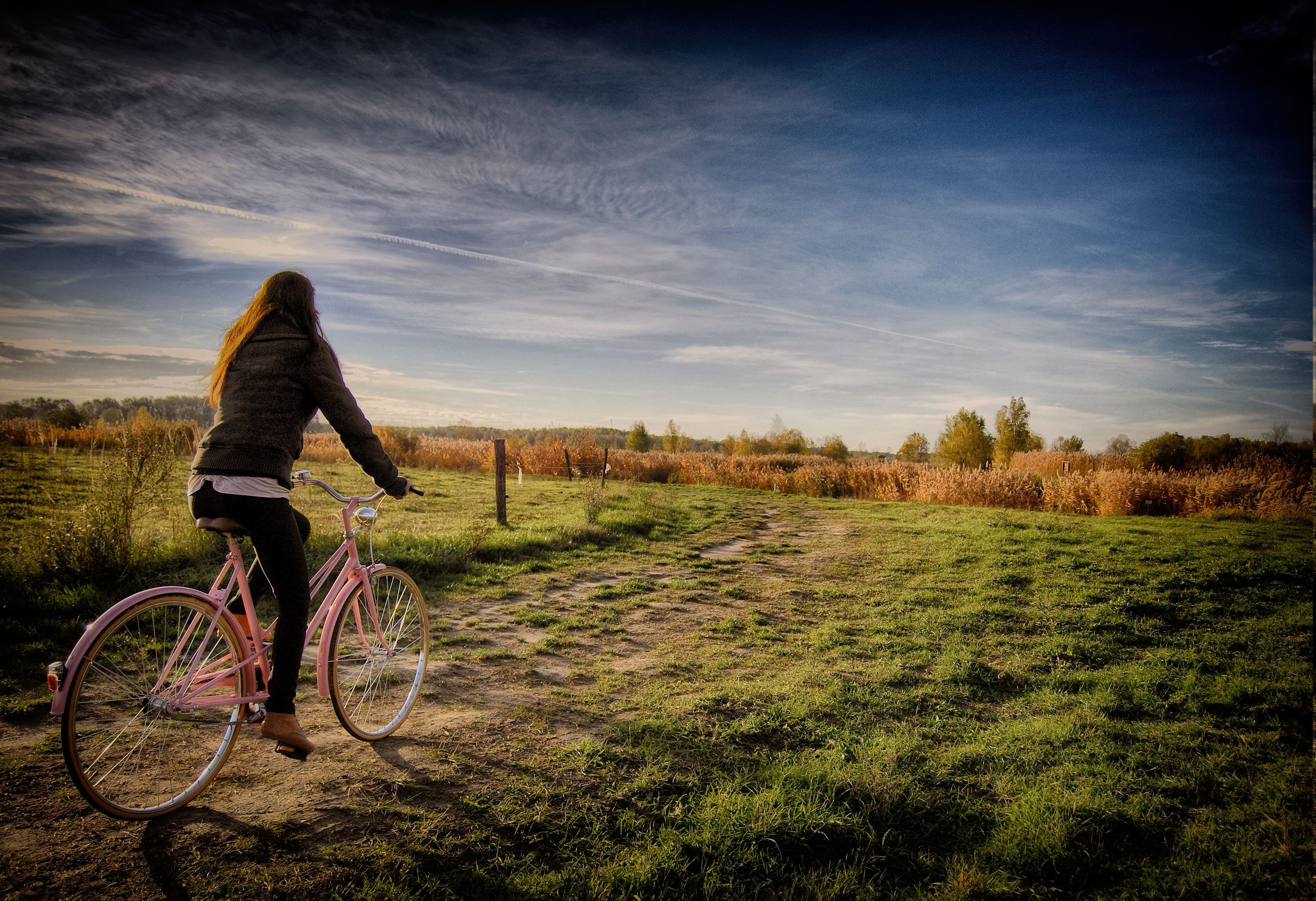 Women Bicycle Wallpapers