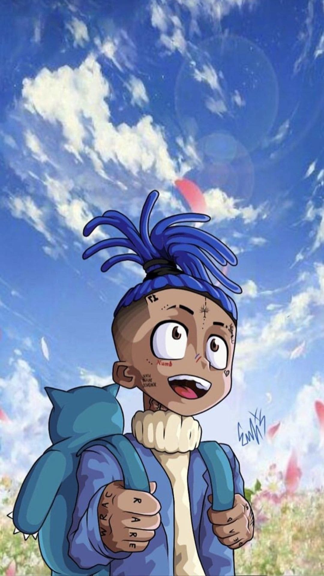 Xxxtentacion Blue Hair Wallpapers