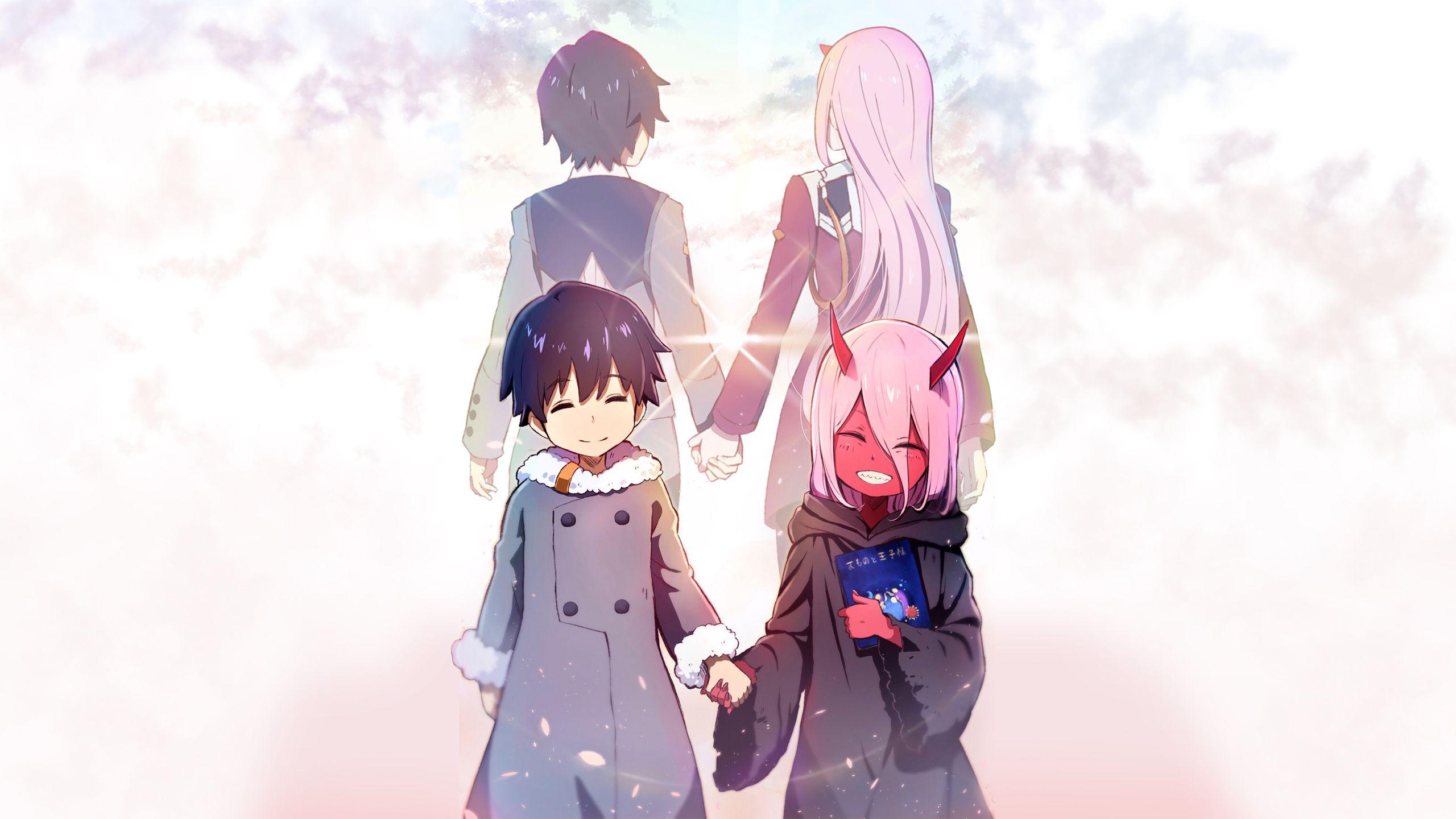 Zero Two And Hiro Cute Wallpapers