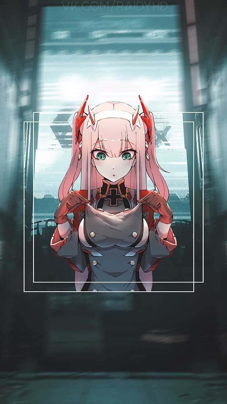 Zero Two And Hiro Cute Wallpapers