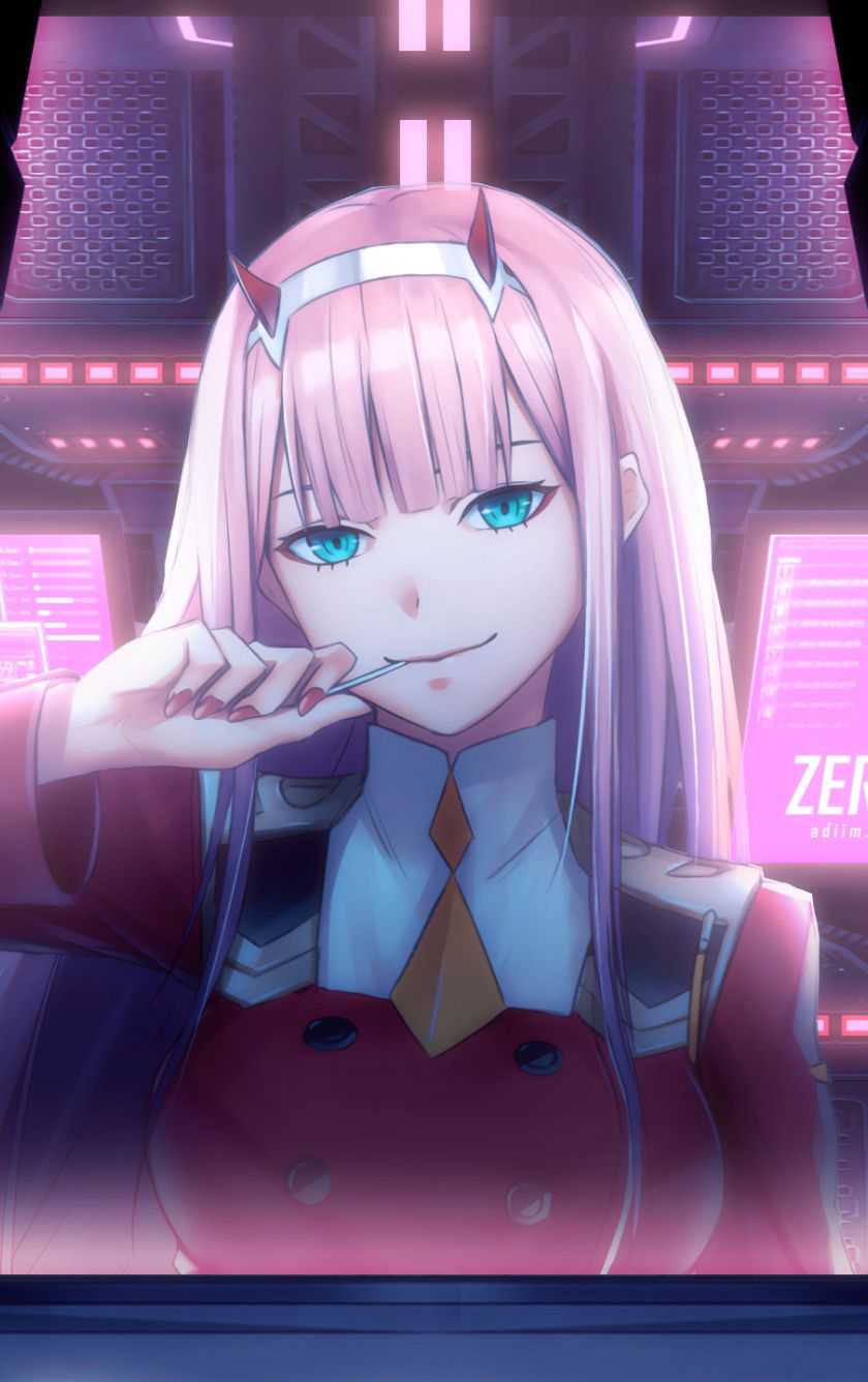 Zero Two And Hiro Cute Wallpapers