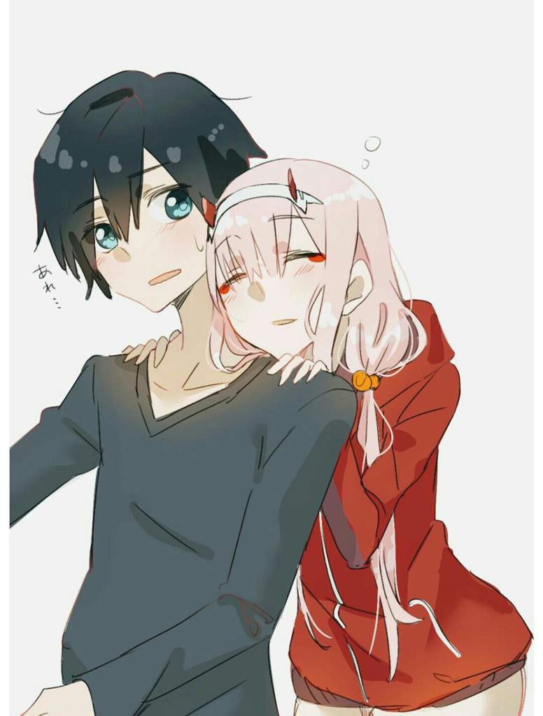 Zero Two And Hiro Cute Wallpapers