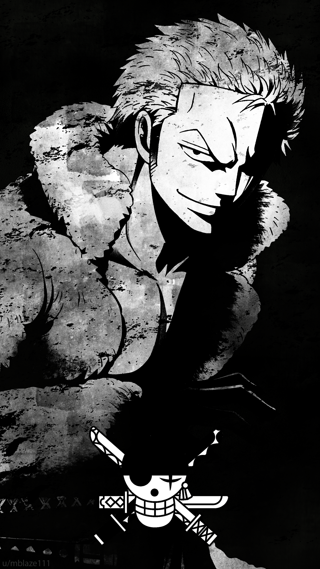 Zoro Black And White Wallpapers