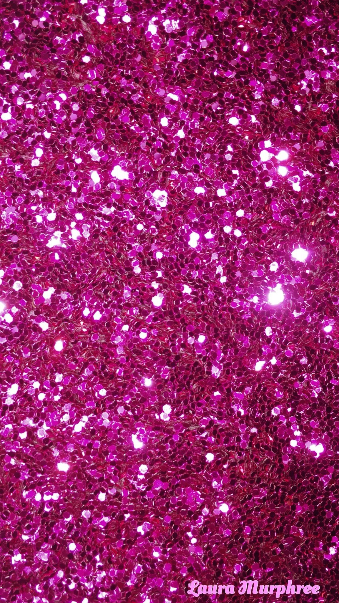 Neon Pink Glitter Background