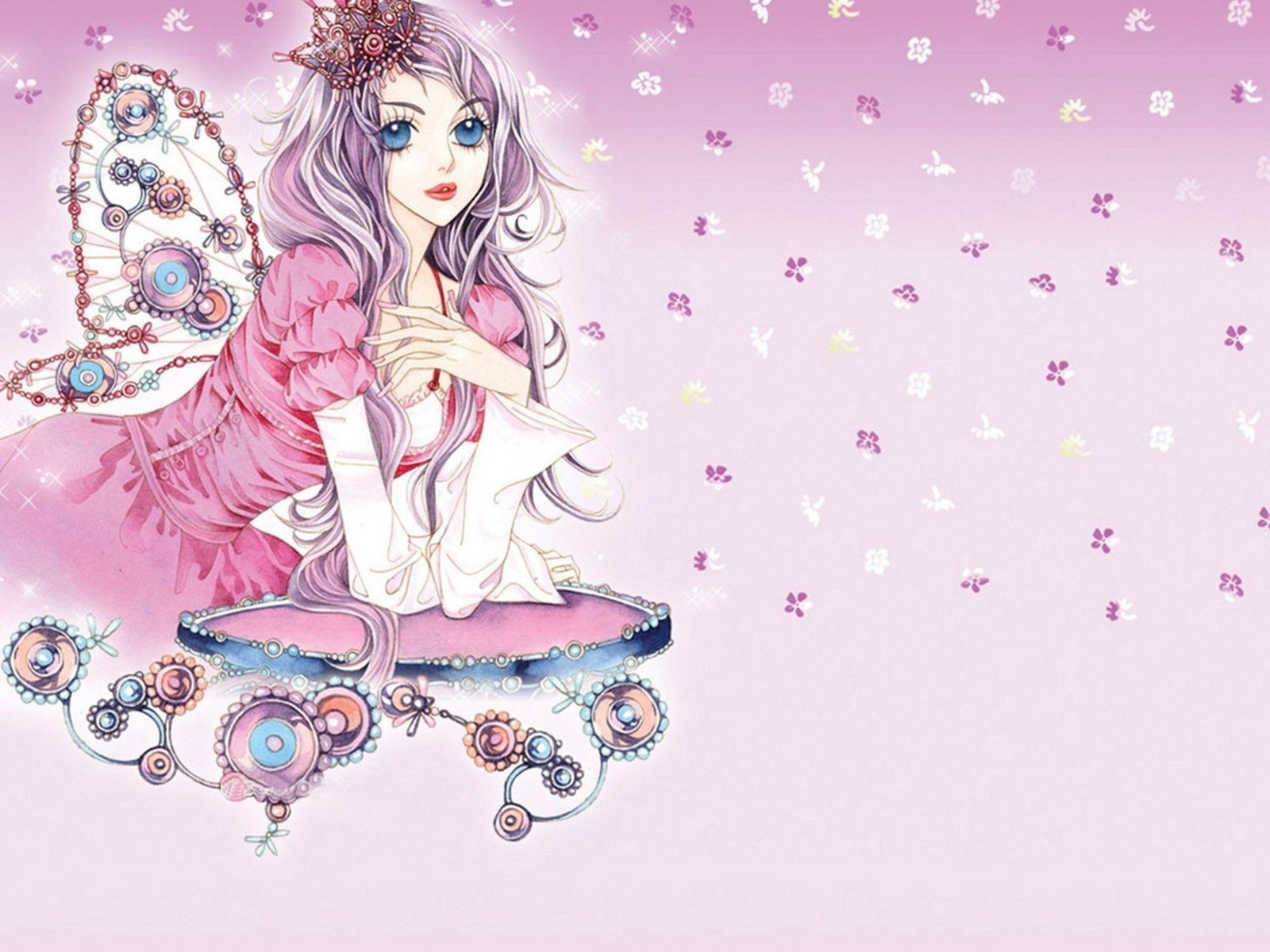 Pink Fairy Background