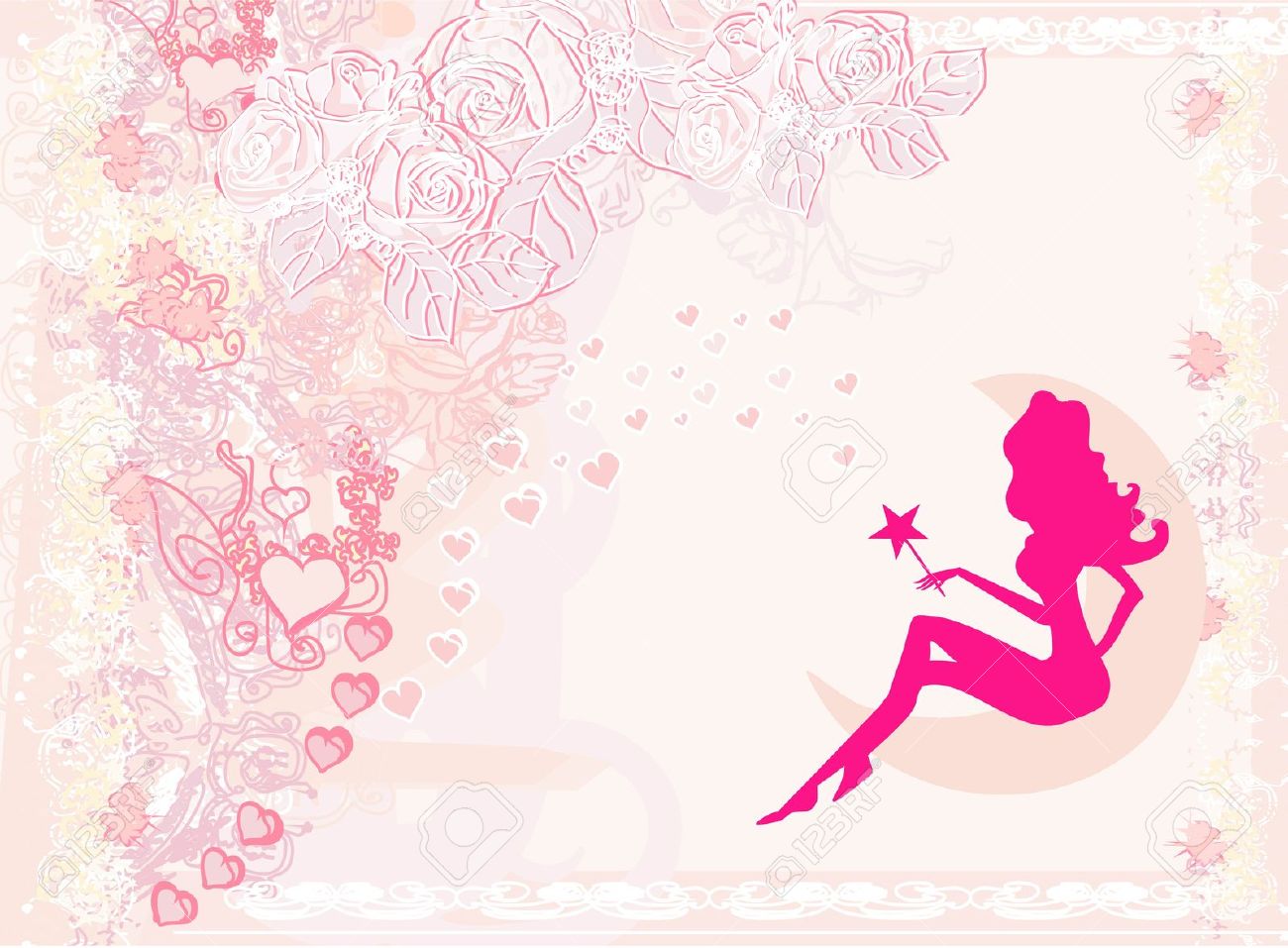 Pink Fairy Background