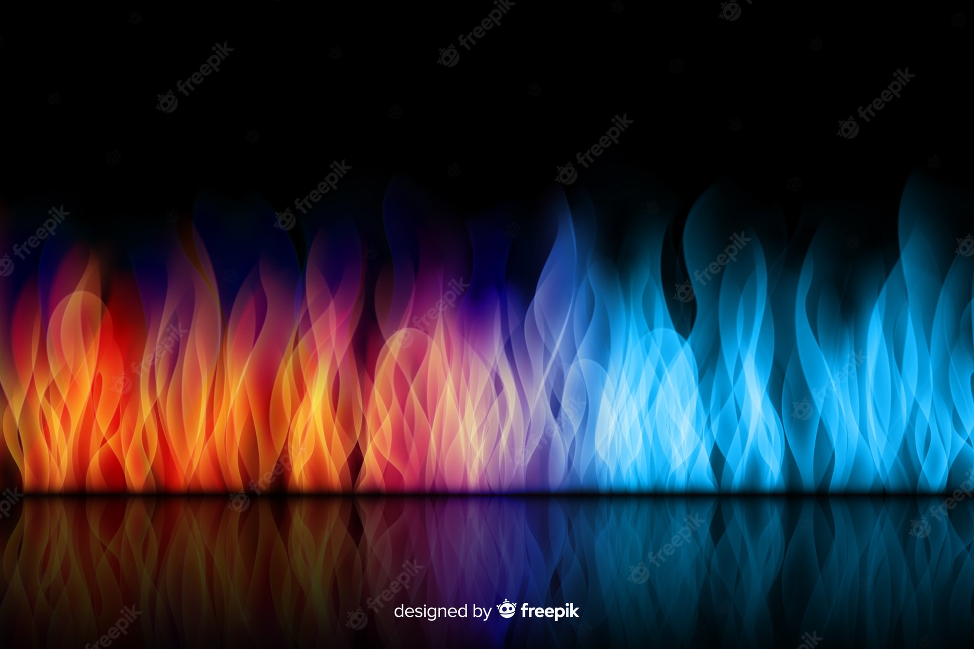 Red Flames Background