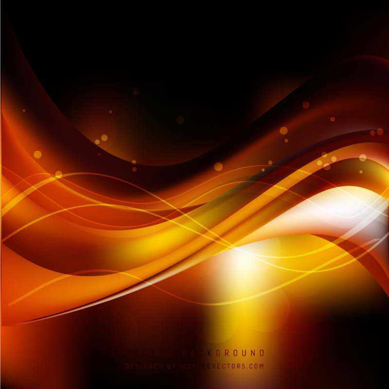 Wavy Orange Background