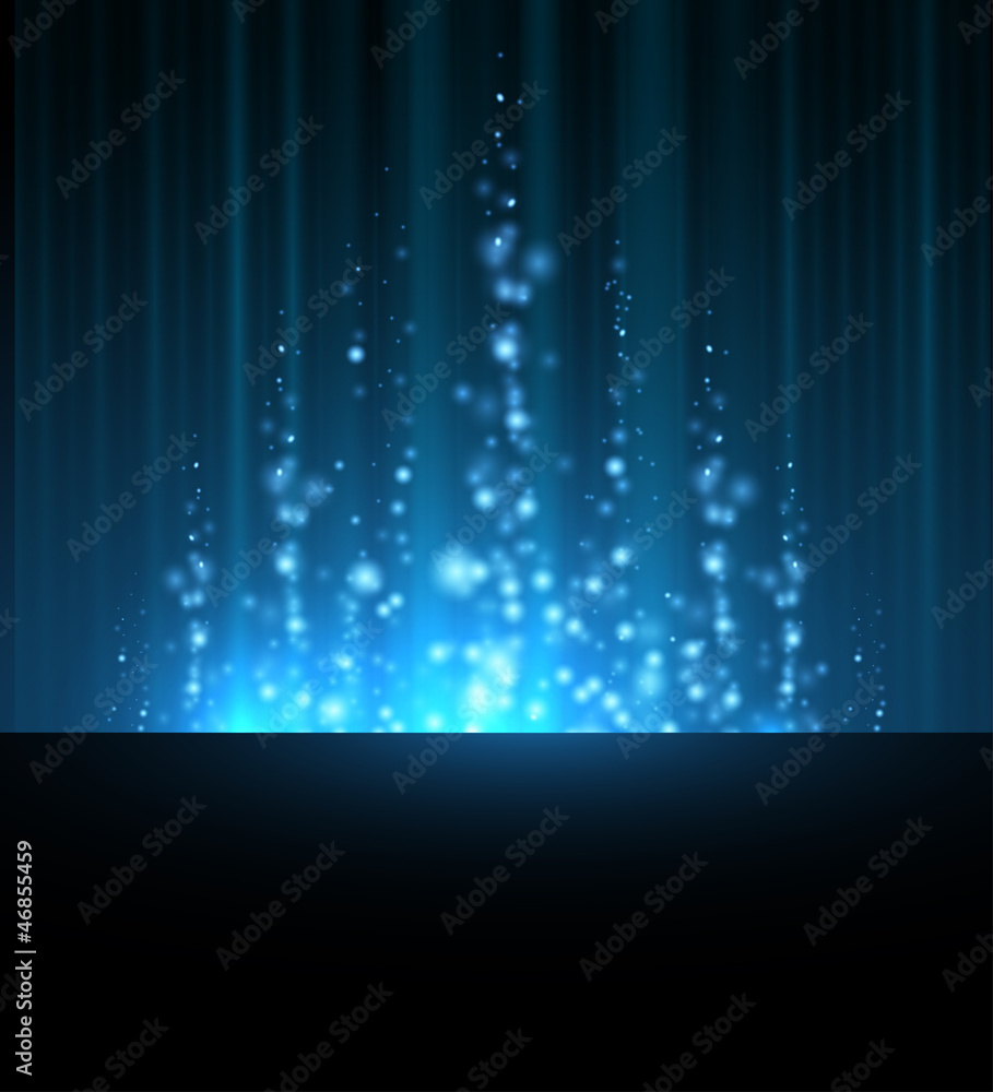 Blurred Lines Blue Background