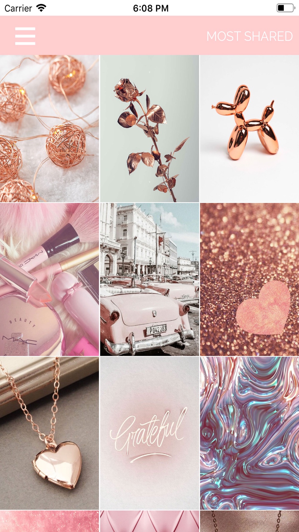 Aesthetic Rose Gold Cute Backgrounds