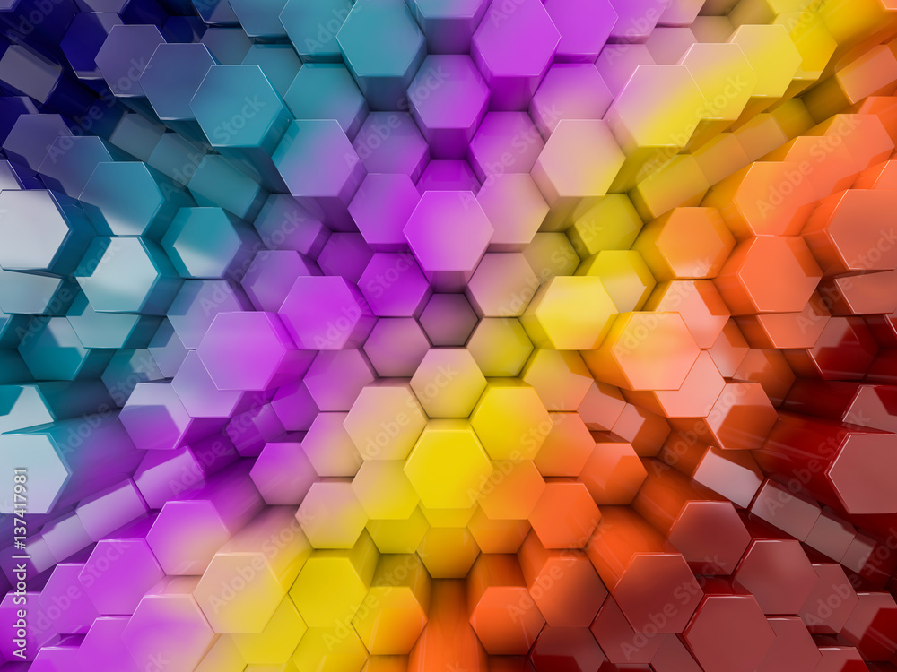 3D Abstract Rainbow Backgrounds