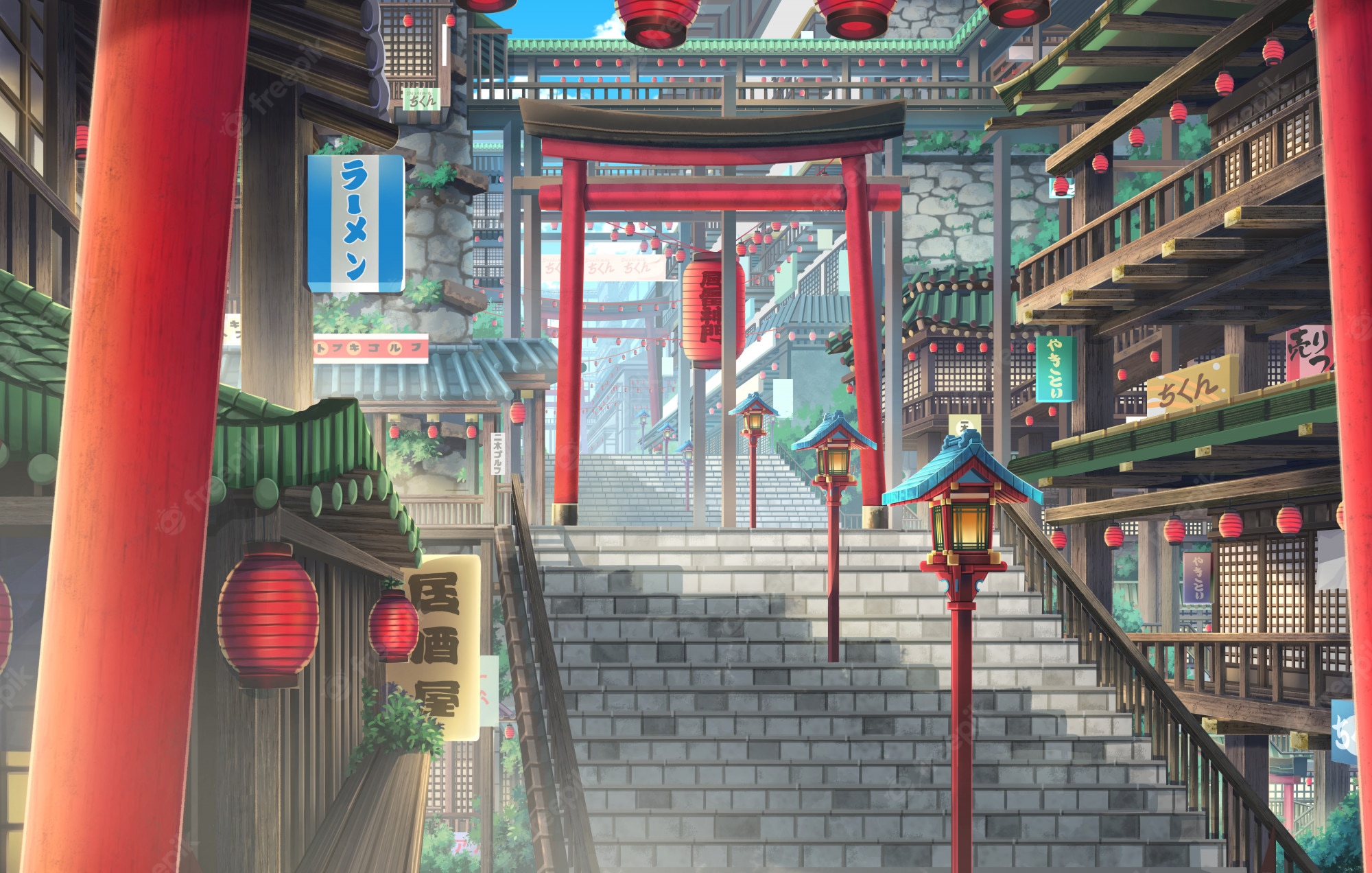 Anime City Backgrounds