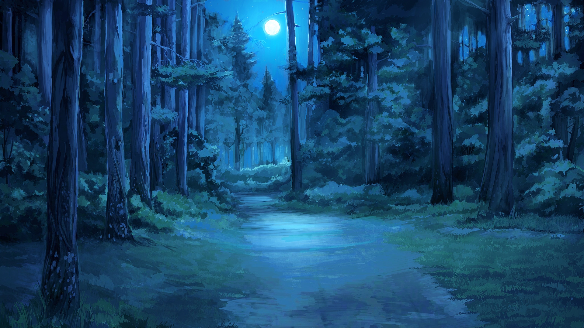 Anime Forest Background