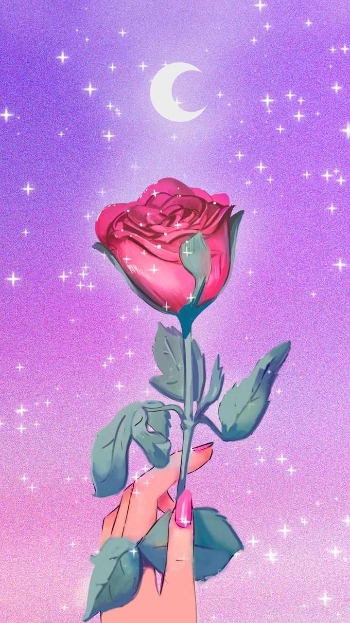 Anime Roses Background