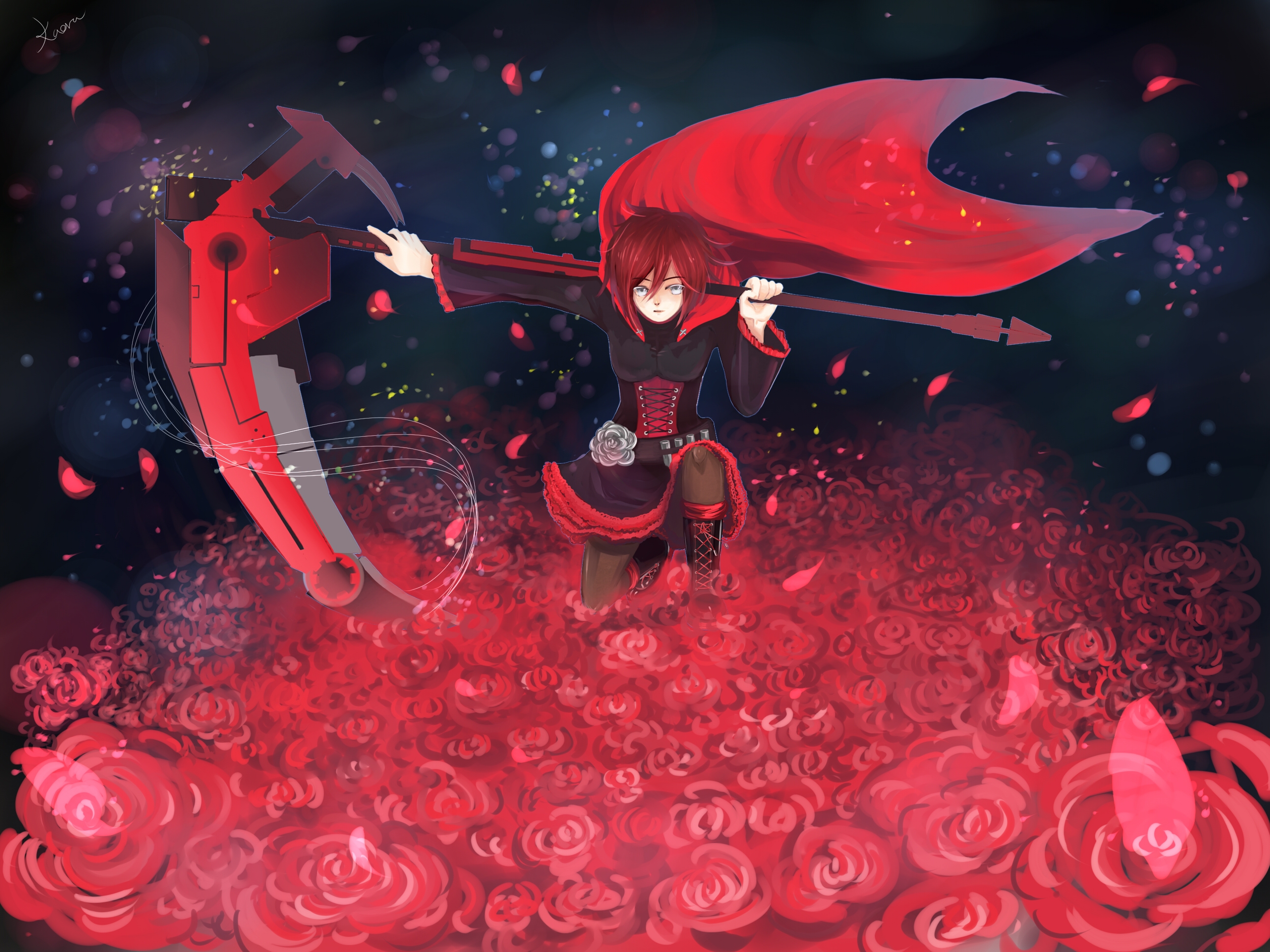 Anime Roses Background