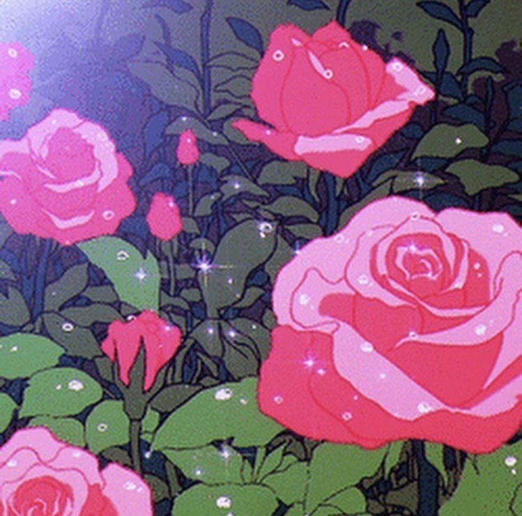 Anime Roses Background