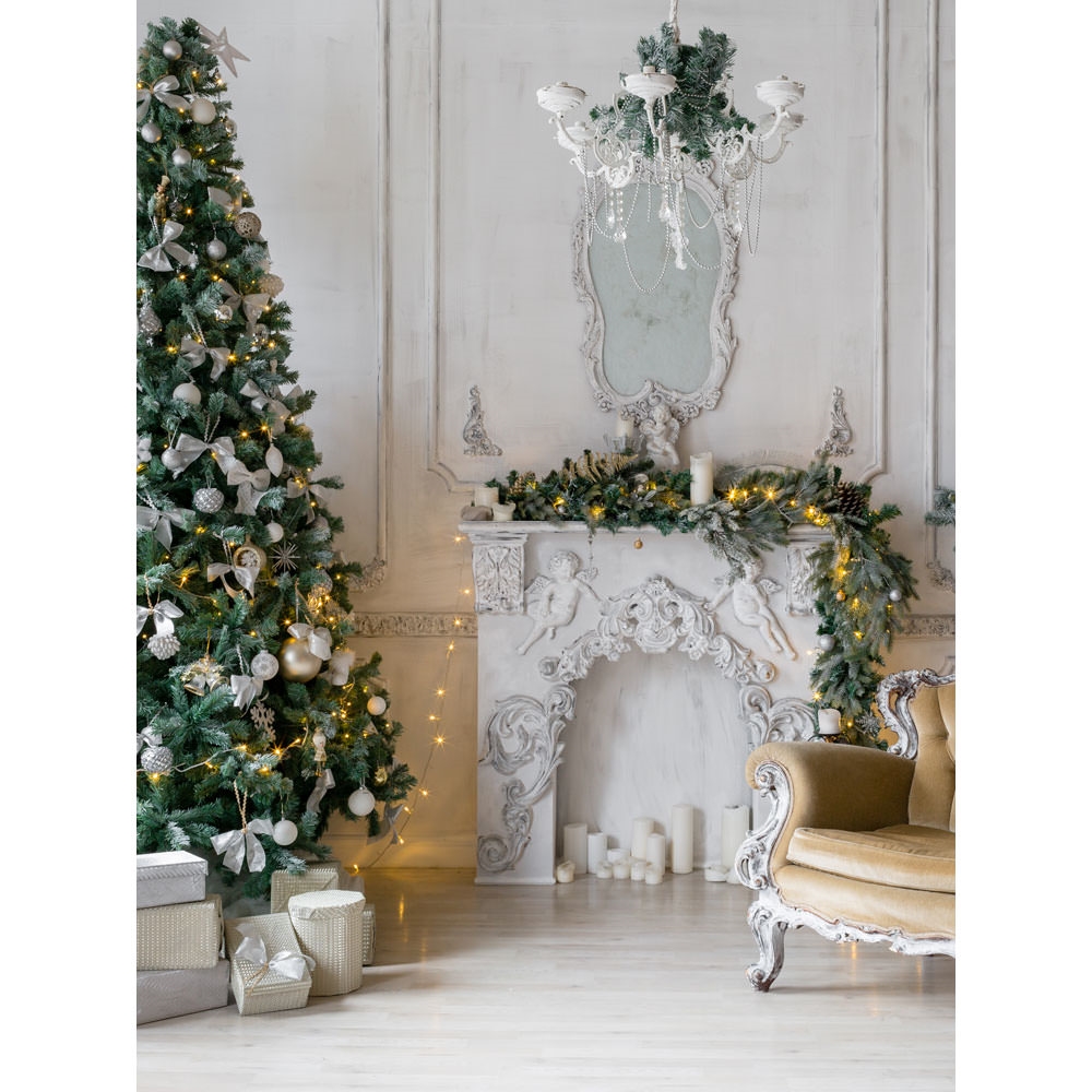 Christmas Fireplace Background