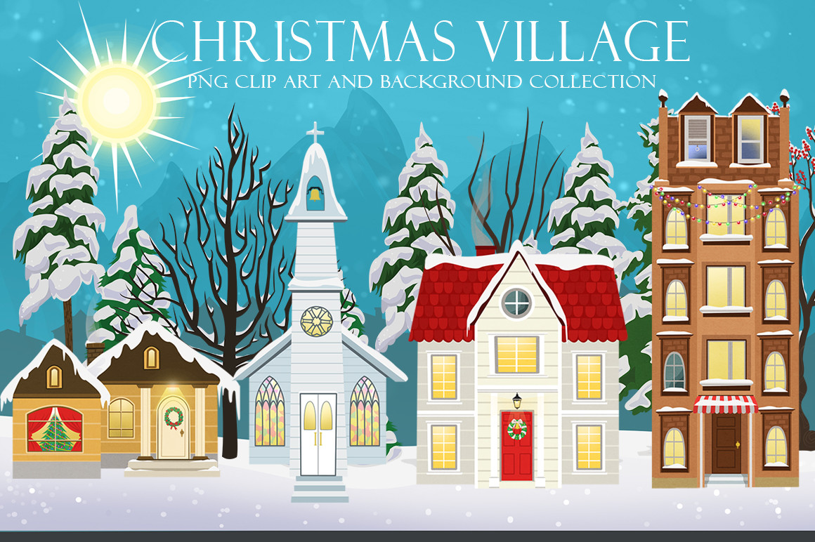 Christmas Village Background