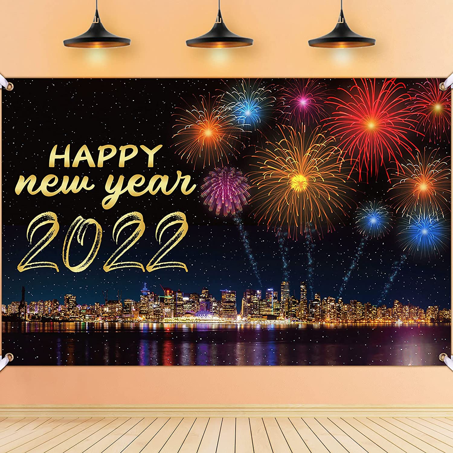 New Year With Decoration Background