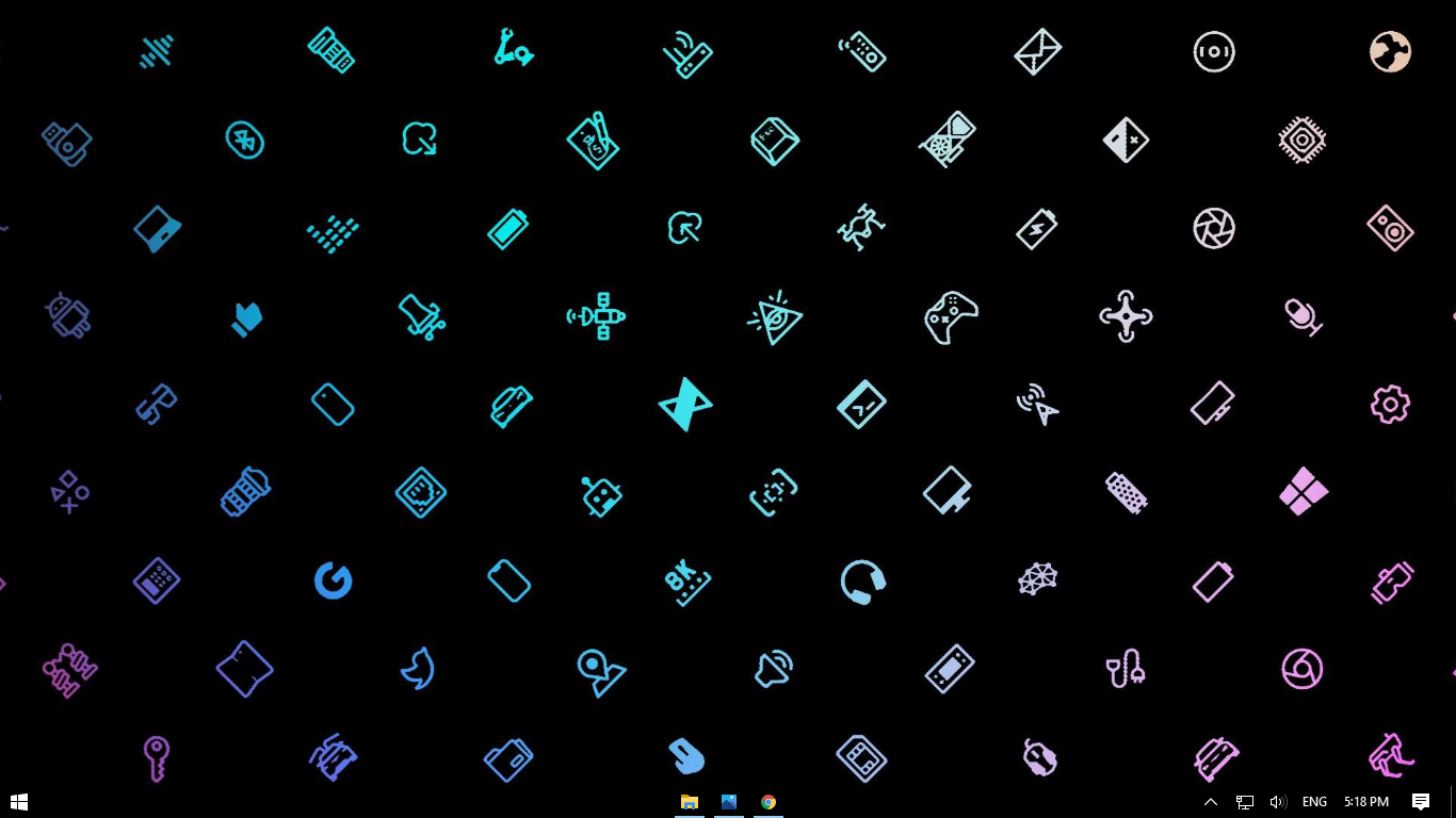 Windows 10 Clean Dark Background
